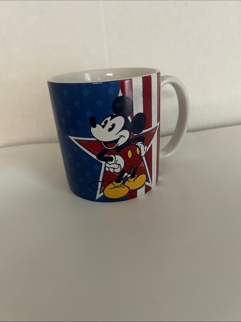 Disney Mickey Mouse Patriotic Ceramic Mug - Blue/Red/White/Yellow